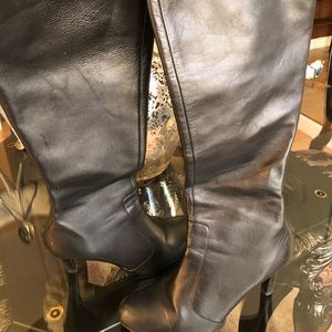 Ralph Lauren knee high 3 inch heel boot.